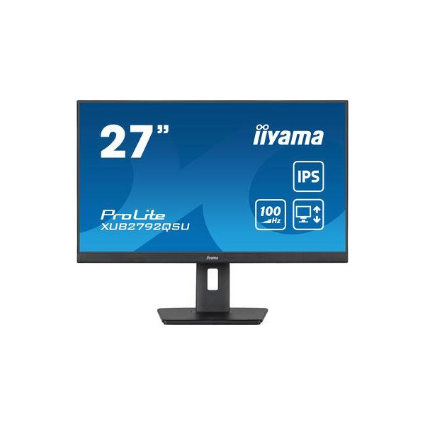 LCD Monitor IIYAMA 27" Business Panel IPS 2560x1440 16:9 100Hz Matte 0.4 ms Speakers Swivel Pivot Height adjustable Tilt Colour 