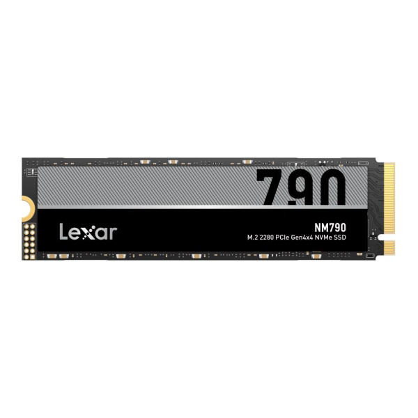 SSD LEXAR NM790 4TB M.2 PCIe Gen4 NVMe Write speed 6500 MBytes/sec Read speed 7400 MBytes/sec 2.45mm TBW 3000 TB MTBF 1500000 ho