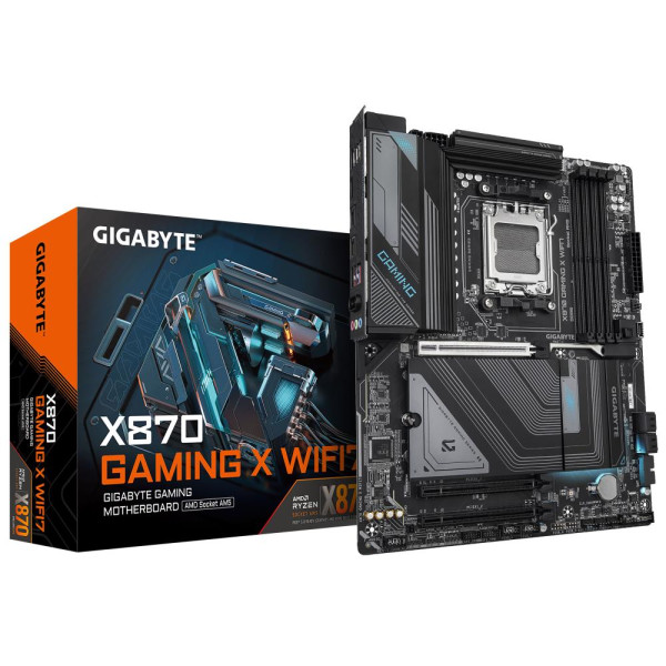 Mainboard GIGABYTE AMD X870 SAM5 ATX Memory DDR5 Memory slots 4 2xPCI-Express 3.0 1x 1xPCI-Express 5.0 16x 3xM.2 1xHDMI 4xUSB 2.