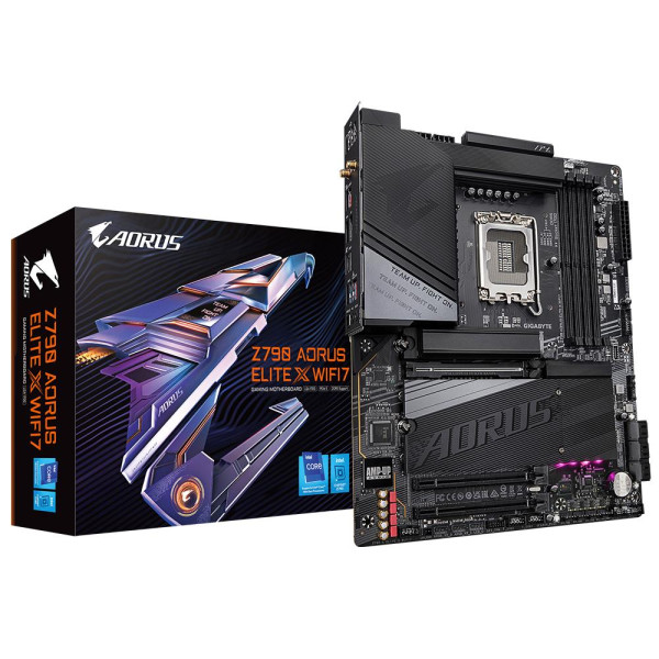 Mainboard GIGABYTE Intel Z790 LGA1700 ATX Memory DDR5 Memory slots 4 2xPCI-Express 4.0 16x 1xPCI-Express 5.0 16x 4xM.2 1xHDMI 1x