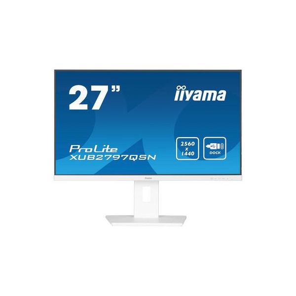 LCD Monitor IIYAMA 27" Business Panel IPS 2560x1440 16:9 100Hz Matte 1 ms Speakers Swivel Pivot Height adjustable Tilt Colour Wh