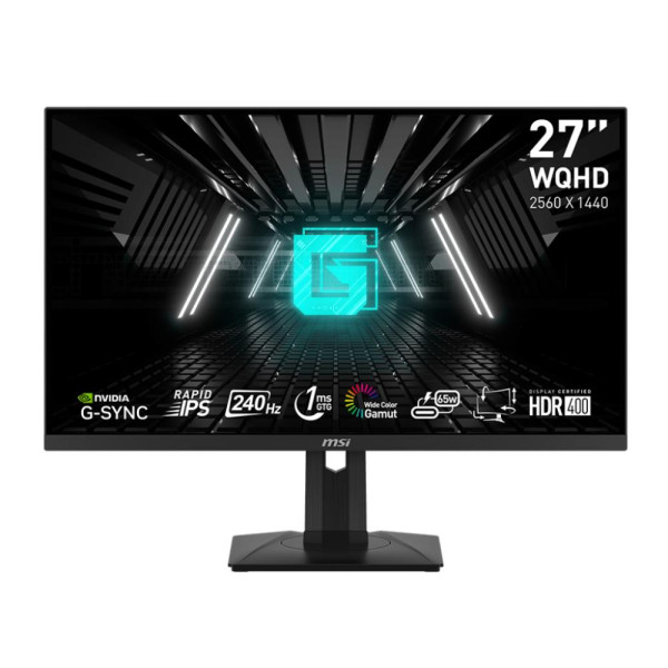 LCD Monitor MSI G274QPX 27" Gaming Panel IPS 2560x1440 16:9 240Hz Matte 1 ms Swivel Pivot Height adjustable Tilt Colour Black G2