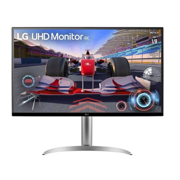 LCD Monitor LG 31.5" Panel VA 3840x2160 16:9 144 Hz Matte 5 ms Speakers Pivot Height adjustable Tilt Colour Black / White 32UQ75