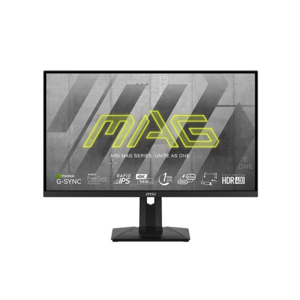 LCD Monitor MSI MAG 274UPF 27" 4K Panel IPS 3840x2160 16:9 144Hz Matte 1 ms Swivel Pivot Height adjustable Tilt Colour Black MAG