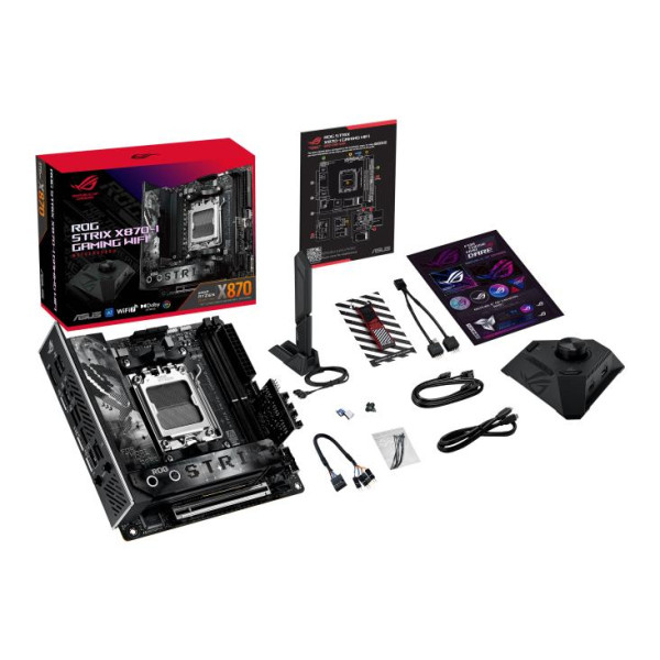 Mainboard ASUS AMD X870 SAM5 Mini-ITX Memory DDR5 Memory slots 2 1xPCI-Express 4.0 16x 1xPCI-Express 5.0 16x 2xM.2 1xHDMI 3xUSB 