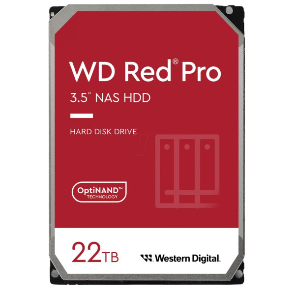 HDD WESTERN DIGITAL Red Pro 22TB SATA 512 MB 7200 rpm 3,5" WD221KFGX