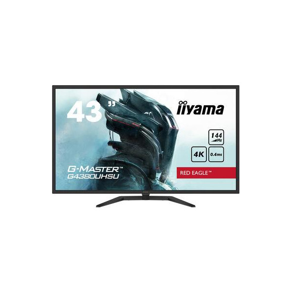 LCD Monitor IIYAMA 43" Gaming/4K Panel VA 3840x2160 16:9 144Hz Matte 0.4 ms Speakers Tilt Colour Black G4380UHSU-B1