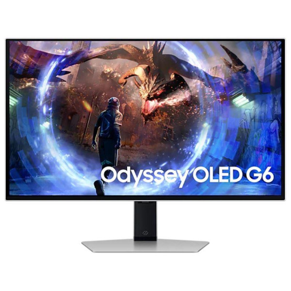 Monitor SAMSUNG 27" Gaming Panel OLED 2560x1440 16:9 0.03 ms Swivel Pivot Height adjustable Tilt Colour Silver LS27DG602SUXEN