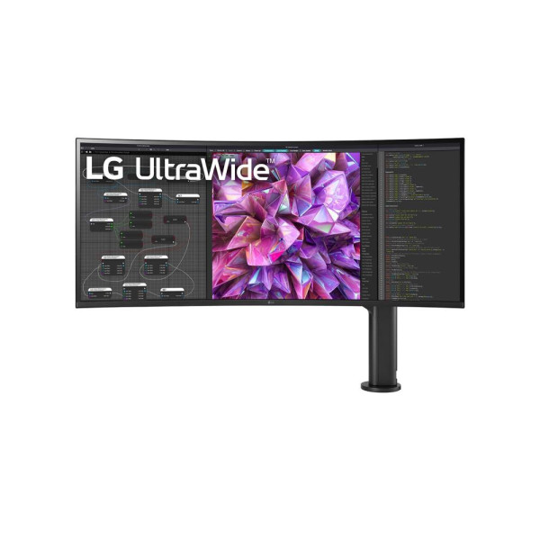 LCD Monitor LG 38WQ88C-W 38" Curved/21 : 9 Panel IPS 3840x1600 21:9 60Hz Matte 5 ms Speakers Swivel Height adjustable Tilt Colou